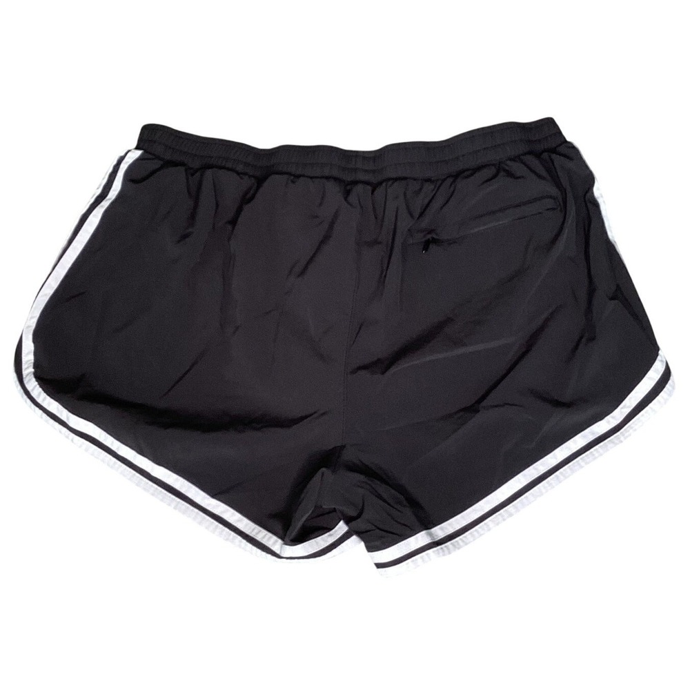 Champion Athletic Shorts Womens Large Black Good Retro Striped Dolphin Shorts - Picture 7 of 7